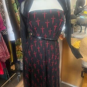 Social Collision Gothic Cross Skirt